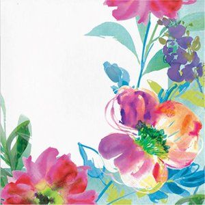 Floral Napkins + Storage Bag 15 pkg 2-ply, 240ct